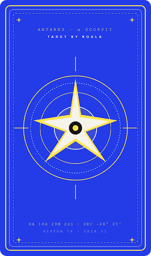 Antares tarot card back